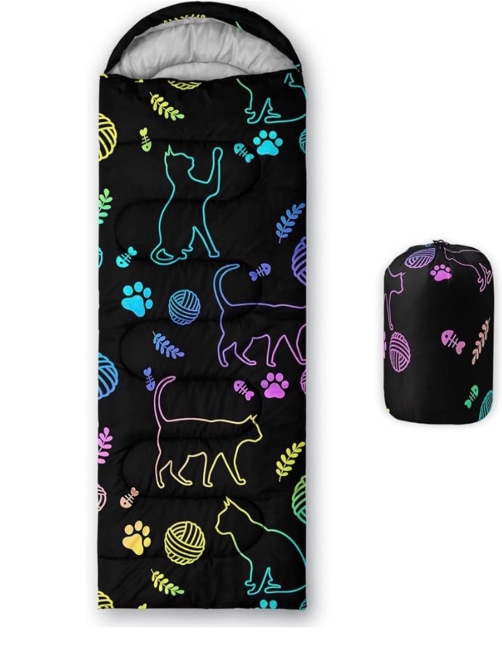Cute Cartoon Dinosaur Sleeping Bag for Girls Kids,Colorful Camping Sleeping Bag